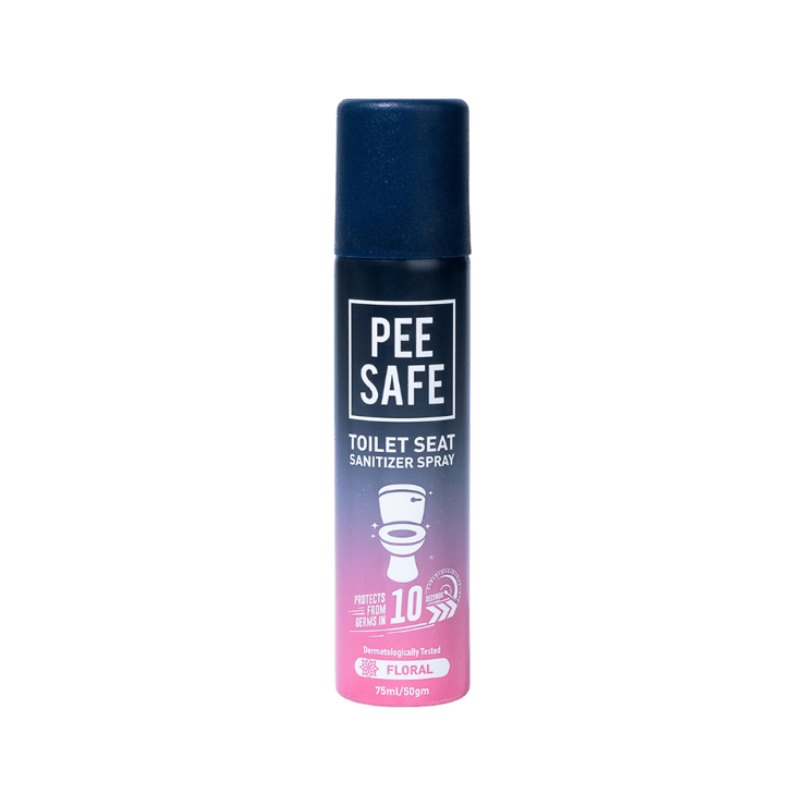 Pee Safe Toilet Seat Sanitizer Spray (Floral) – 75 ml