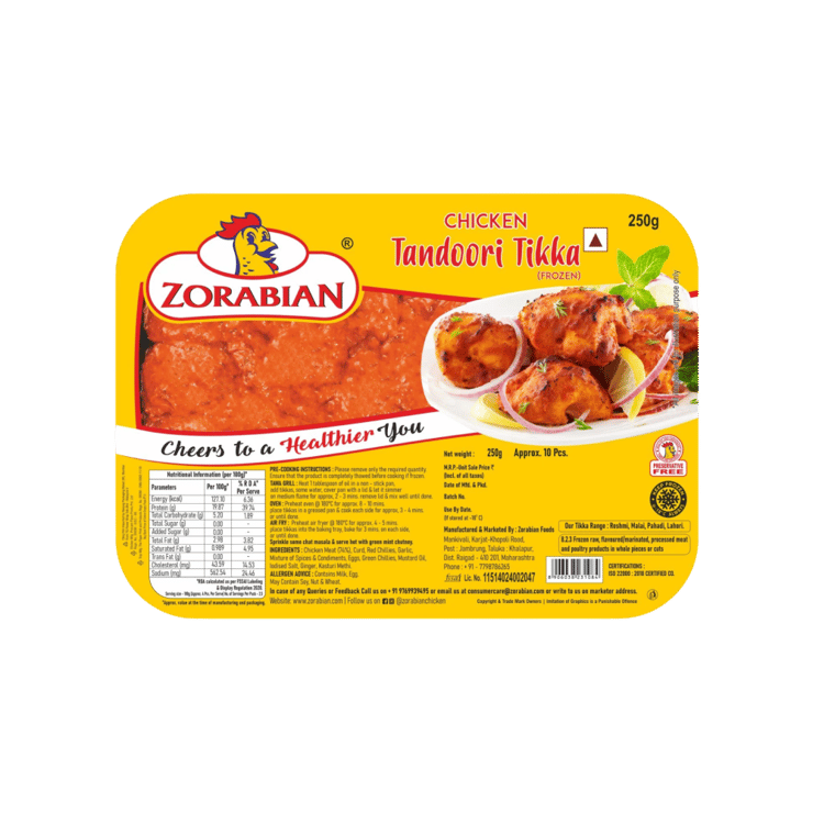 Zorabian Tandoori Chicken Tikka – 250 g