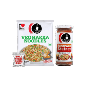 Ching's Secret Schezwan Chutney + Ching's Secret Veg Hakka Noodles with Masala - 140 g + 250 g
