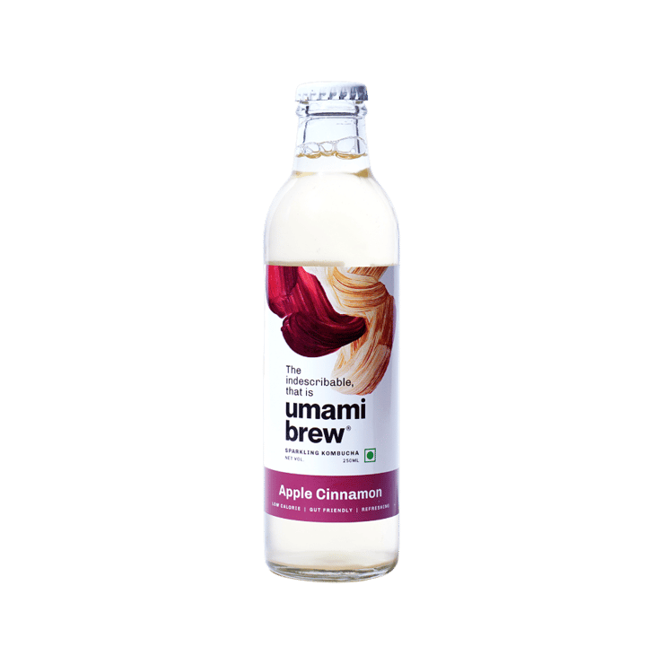 Umami Brew Sparkling Kombucha (Apple Cinnamon) – 250 ml