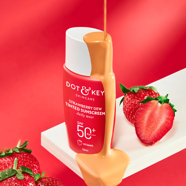 Dot & Key Strawberry Dew Tinted Sunscreen Sand (SPF 50 PA++++) – 50 ml