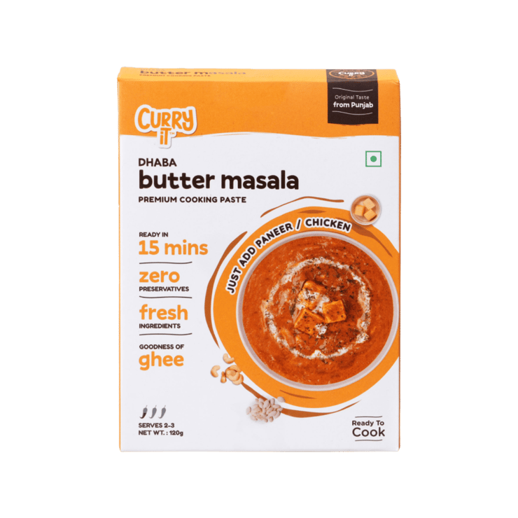 Curryit Dhaba Paneer Butter Masala Premium Cooking Paste – 120 g