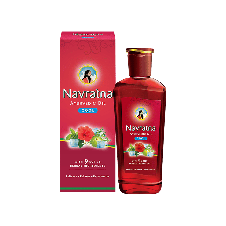 Navratna Cool Hair Oil for Instant Relief – 200 ml