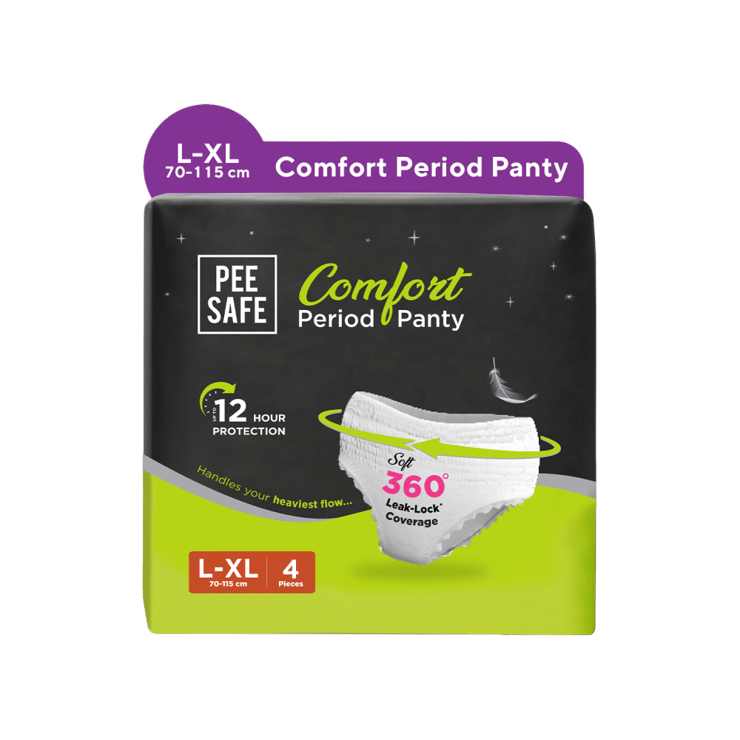 Pee Safe Comfort Period Panty – 1 pack (4 pieces)