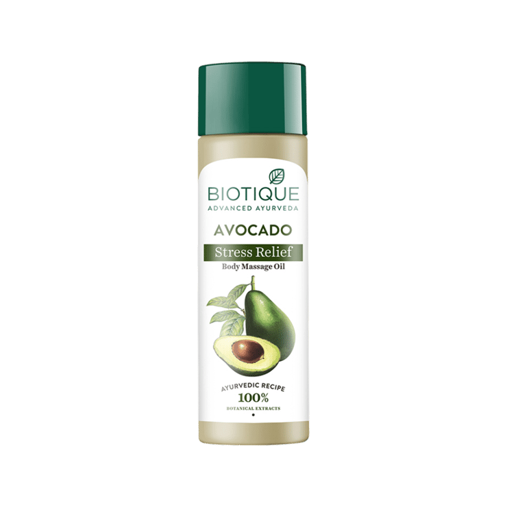 Biotique Avocado Stress Relief Body Massage Oil – 200 ml