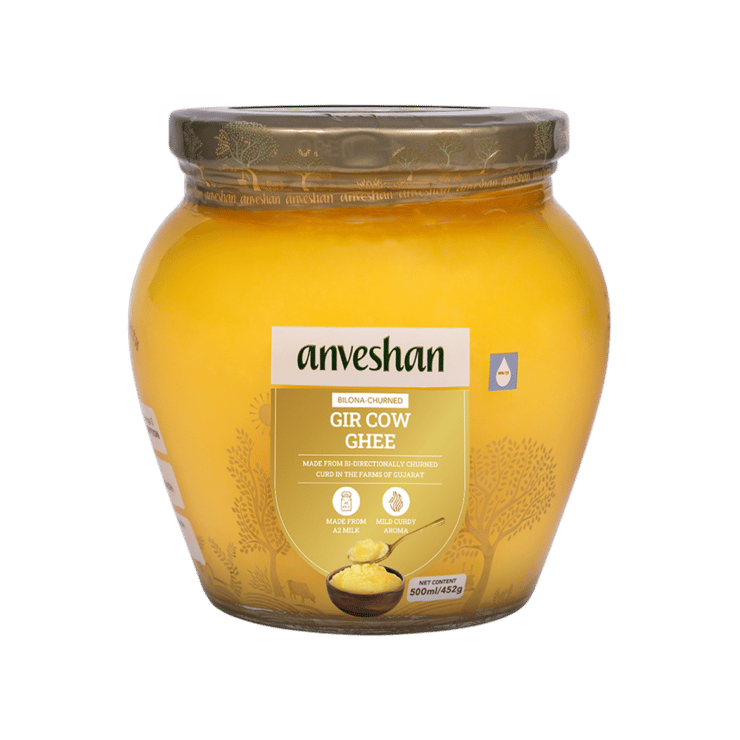 Anveshan Desi Gir A2 Gir Ghee (Bilona Churned) – 500 ml