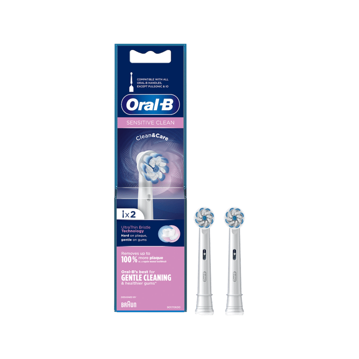 Oral-B Sensitive Clean Electric Toothbrush Refill – 2 pieces