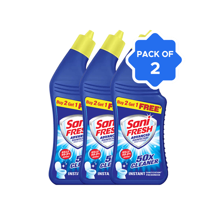 Sani Fresh Ultra Shine Toilet Cleaner Buy 2 Get 1 Free – Pack of 2 – 2 x 3 x 520 ml