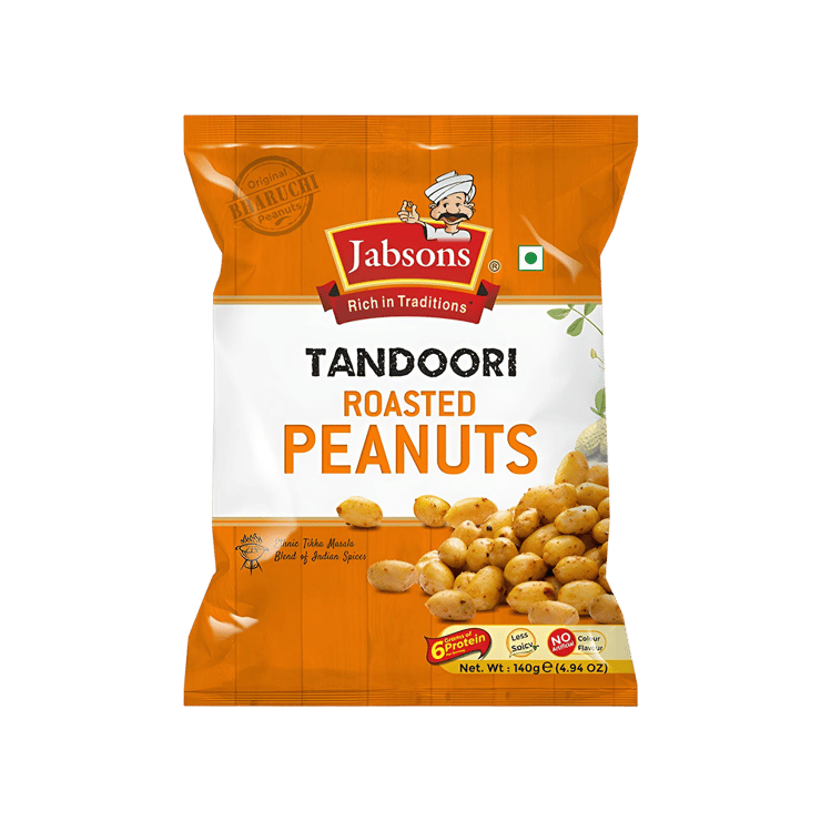 Jabsons Tandoori Roasted Peanuts – 140 g
