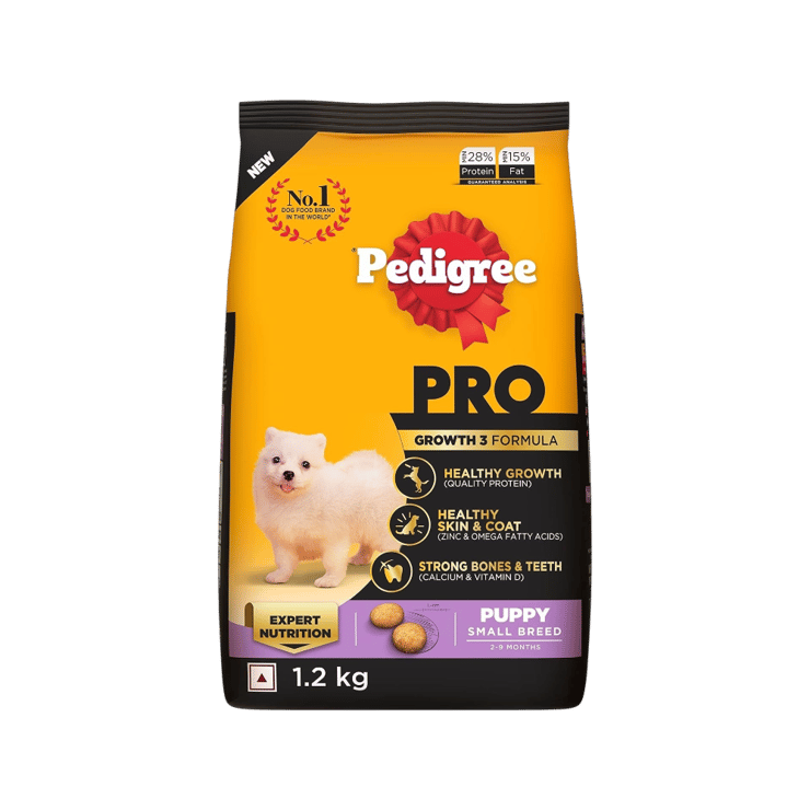 Pedigree PRO Small Breed Dry Dry Puppy Food (2-9 Months) – 1.2 kg