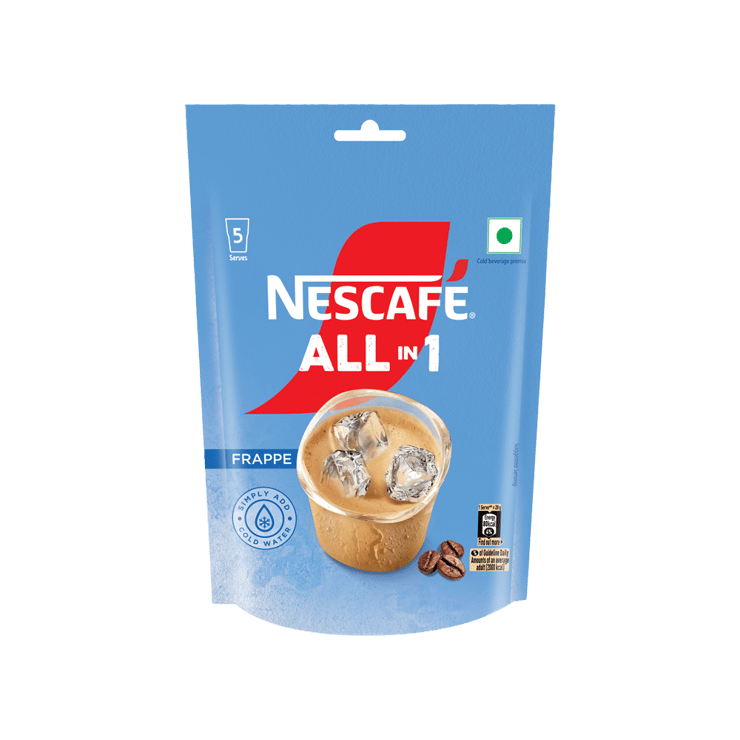 Nescafe All in 1 Frappe Instant Cold Coffee Premix – 5 x 28 g