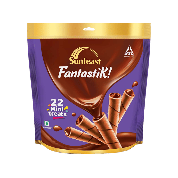 Sunfeast Fantastik Mini Treats (Homepack) Wafer Roll – 125.4 g