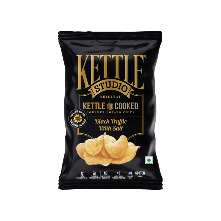 Kettle Studio Black Truffle with Salt Potato Chips – 150 g