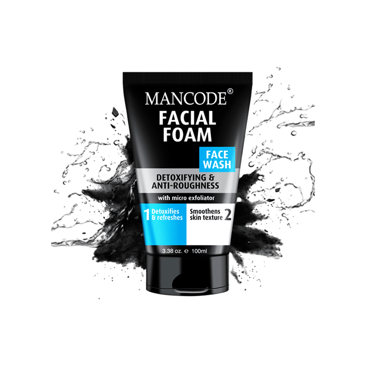 Mancode Detoxifying & Anti- Roughness Face Wash – 100 ml