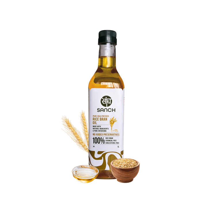 Sanch Cold Pressed Rice Bran Oil – 1 ltr