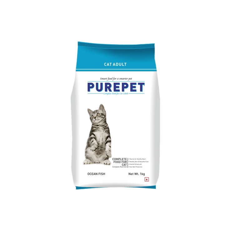 PurePet Ocean Fish Dry Cat Food (Adult) – 1 kg