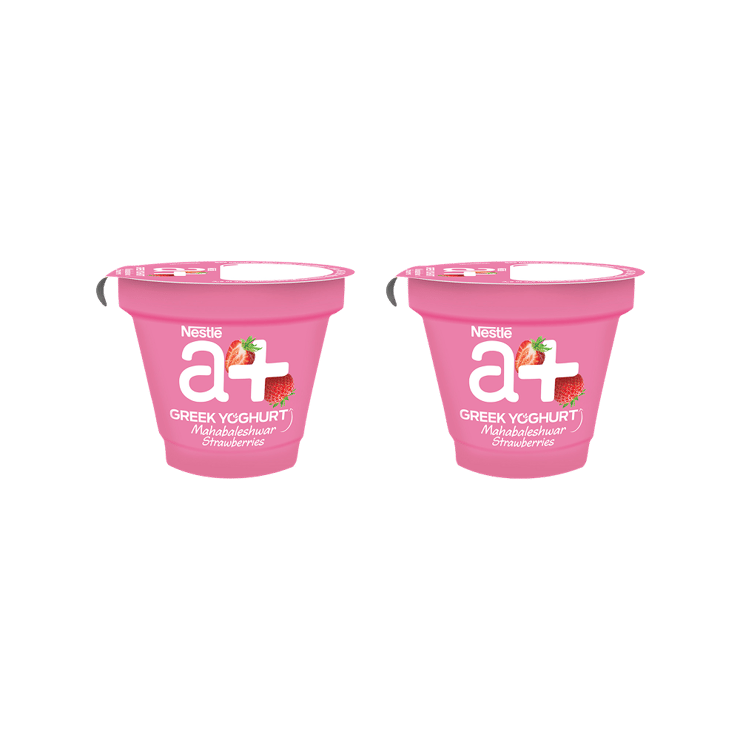 Nestle a+ Strawberry Yogurt – Pack of 2 – 2 x 90 g