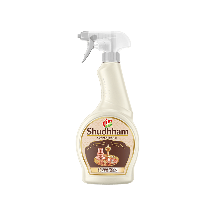 Vim Shudhham Metal Dishwash Gel Spray for Copper & Brass – 450 ml