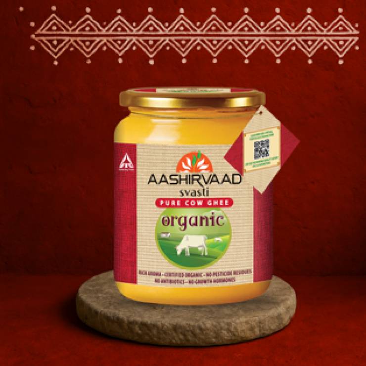 Aashirvaad Svasti Organic Cow Ghee – 500 ml