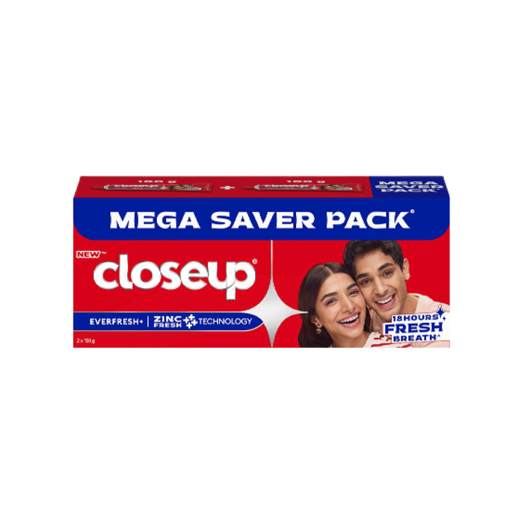 Closeup Everfresh+ Anti-Germ Red Hot Gel Toothpaste – 2 x 150 g