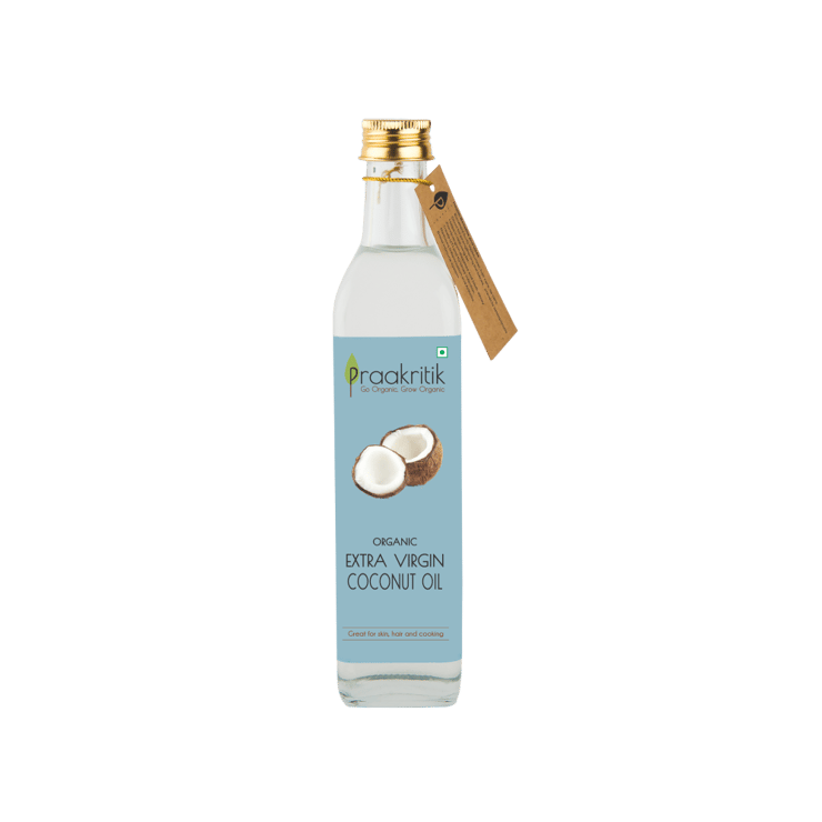 Praakritik Extra Virgin Organic Coconut Oil – 500 ml