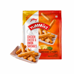 Godrej Yummiez Cheese & Onion Chicken Sausage - 250 g