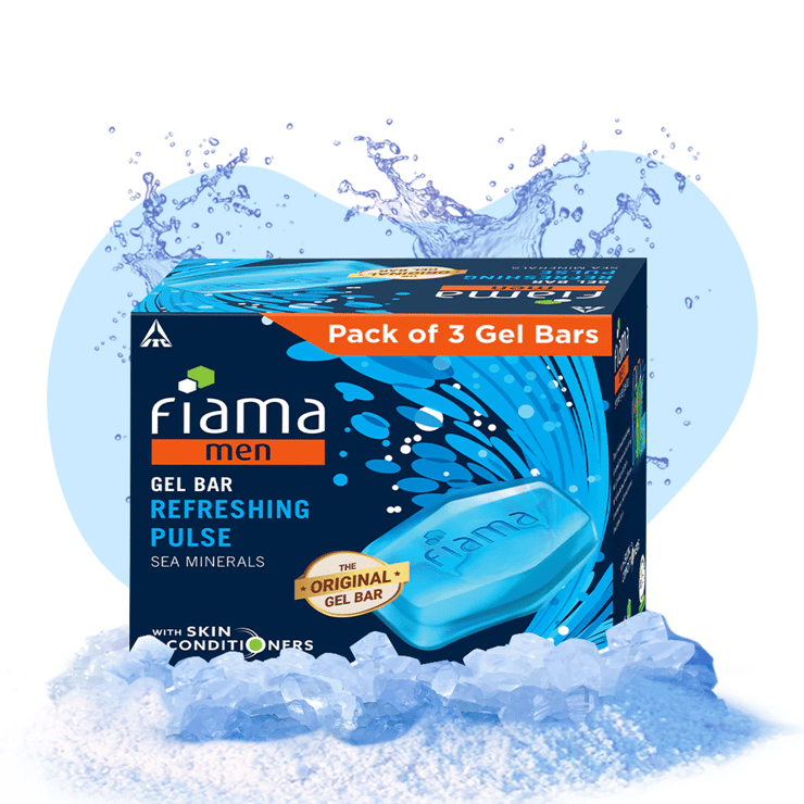 Fiama Men Refreshing Pulse Gel Soap – 3 x 125 g