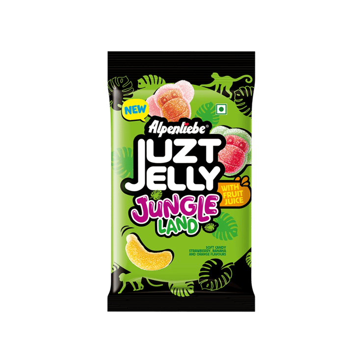Alpenliebe Juzt Jelly Jungle Land Candy Jelly With Fruit Juice – 95 g