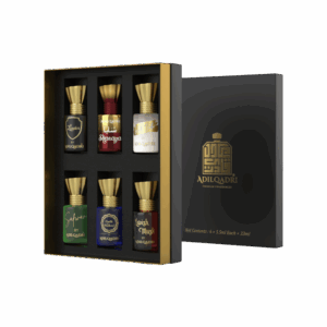 Adil Qadri Assorted Luxury Attar (Leader, Shanaya, White Oudh, Safwar, Oudh A1 Hashmi, Lavish Mask) - 33 ml (6 x 5.5 ml)