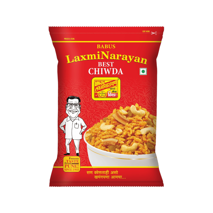 Babus LaxmiNarayan Best Chiwda Poha Chivda Namkeen – 500 g