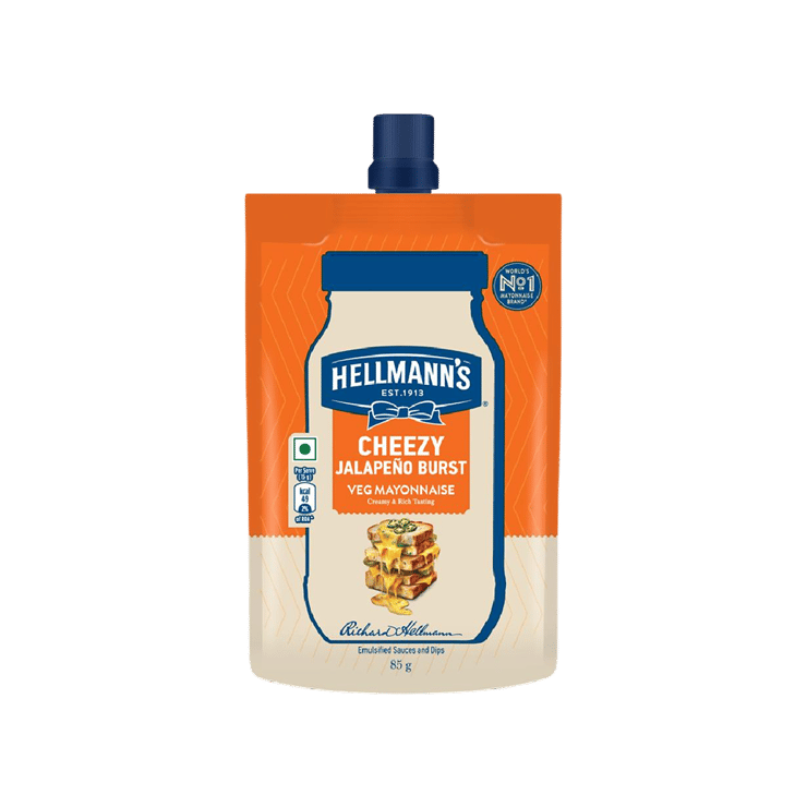 Hellmann’s Cheesy Jalapeno Burst Mayonnaise – 85 g