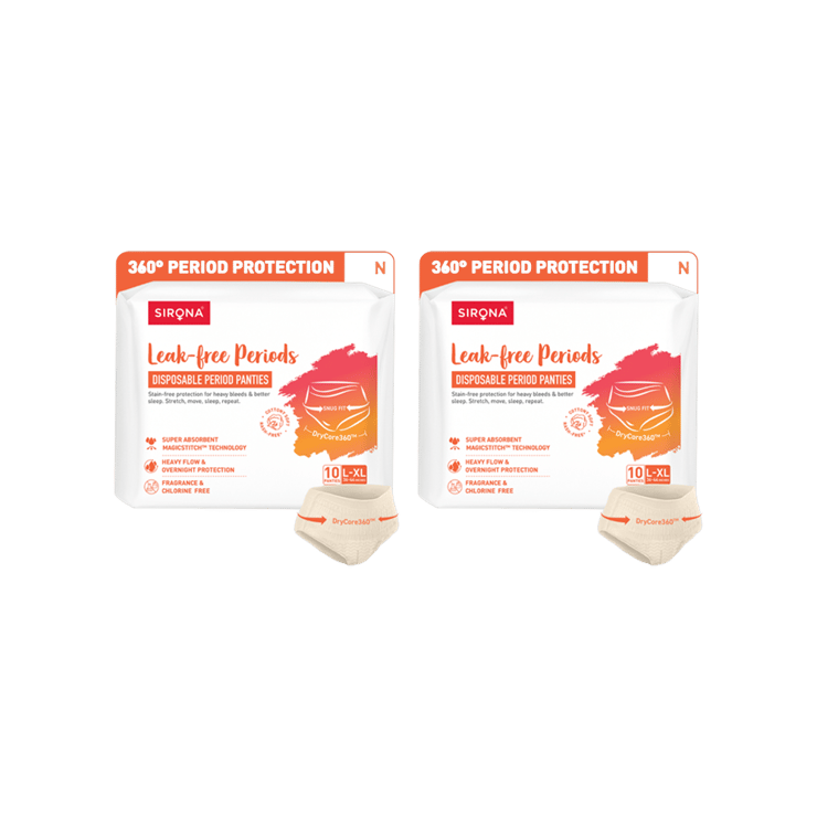 Sirona Disposable Period Panty – Pack of 2 – 2 x 10 pieces