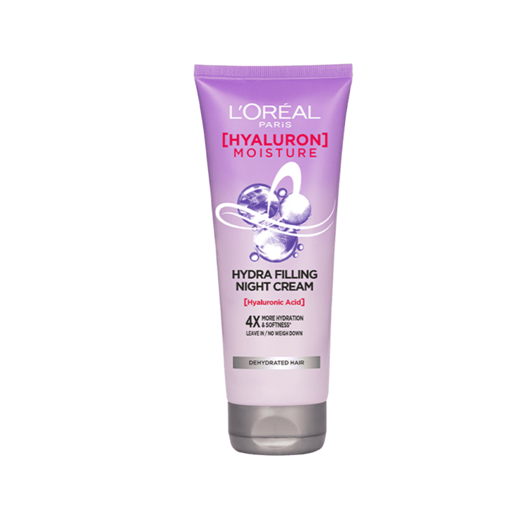 L’Oreal Paris Hydra Filling Night Cream Leave in Conditioner (Hyaluron Moisture) – 180 ml