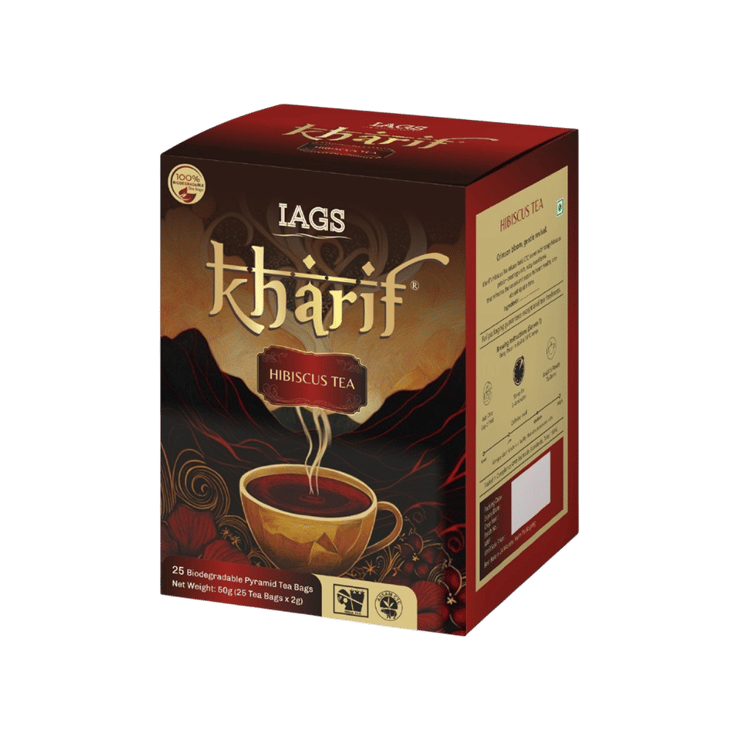 Kharif Hibiscus Tea Bags – 25 x 2 g
