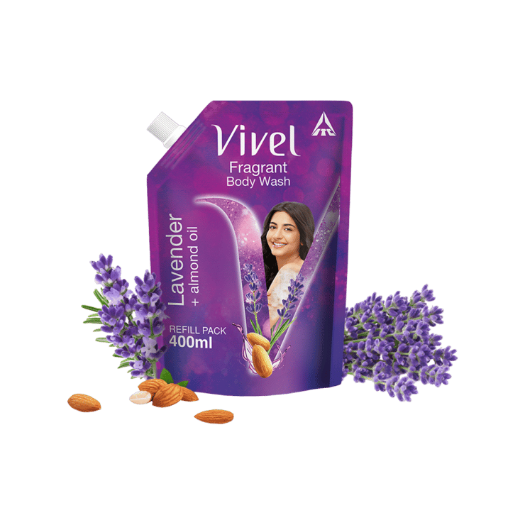Vivel Fragrant Body Wash (Lavender + Almond Oil) – 400 ml