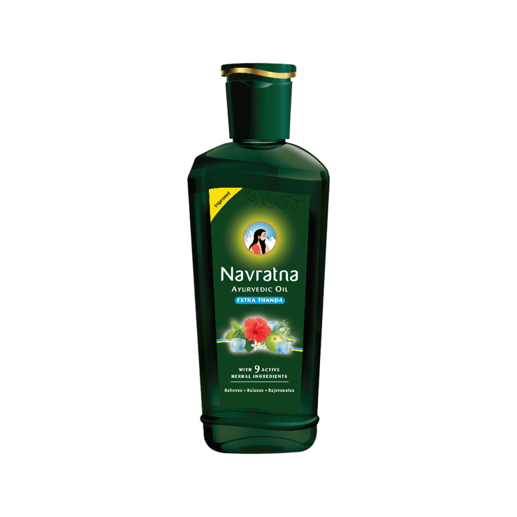 Navratna Ayurvedic Hair Oil (Extra Cold) – 180 ml
