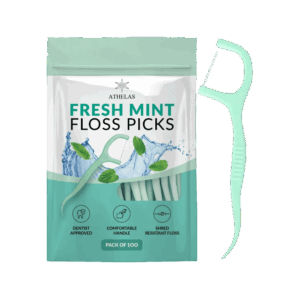Athelas Dental Floss Picks - Mint Flavor - 1 pack (100 pieces)