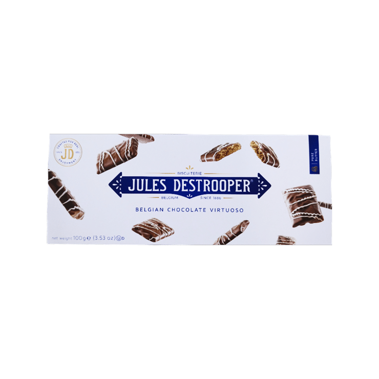 Jules Destrooper Belgian Virtuoso Chocolate Waffle – 100 g