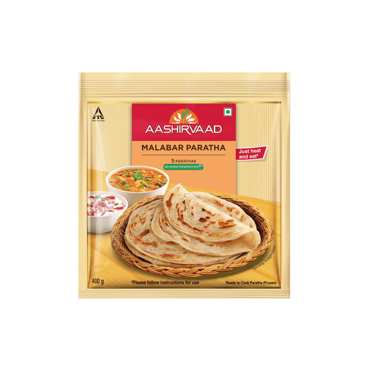 Aashirvaad Malabar Paratha (Heat & Eat) - 330 g