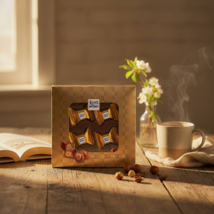 Ritter Sport Center Filled Hazelnut Chocolate Gift Pack (4 Pieces) - 32 g