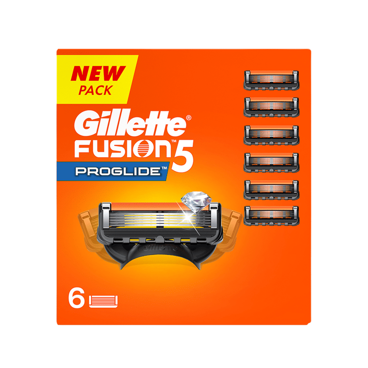Gillette Fusion5 Proglide Razor Cartridge - 6 units