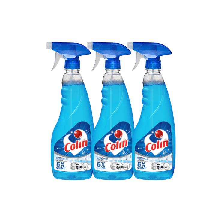 Colin Glass Cleaner (500 ml) - Pack of 3 - 3 x 500 ml