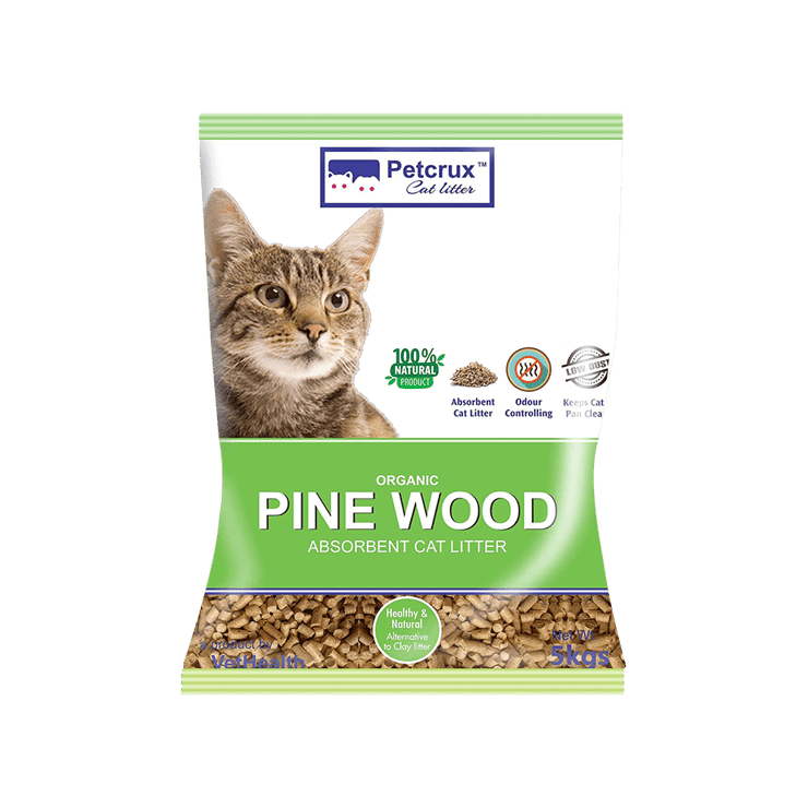 Petcrux Organic Pine Wood Cat Litter - 5 kg