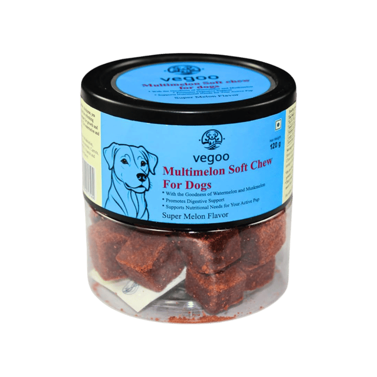 vegoo Multimelon Soft Chew Dog Treat - 120 g