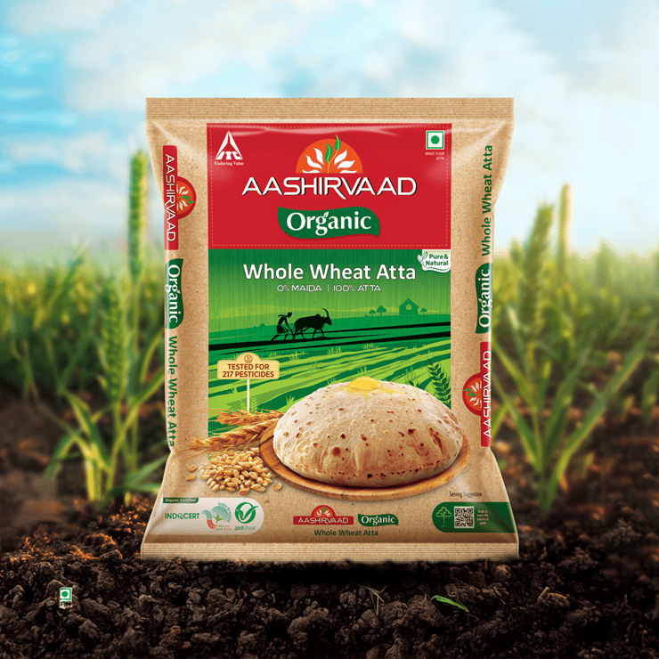 Aashirvaad Organic Atta - 5 kg