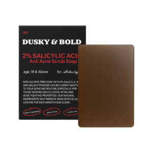 DuskyandBold Anti Acne Scrub Soap with 2% Salicylic Acid - 100 g
