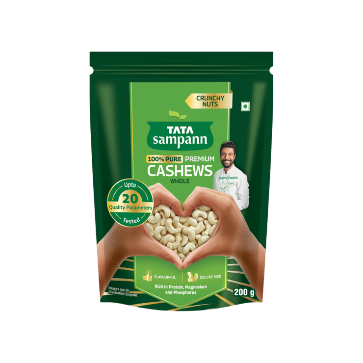 Tata Sampann Cashew (100% Pure Premium) - 200 g