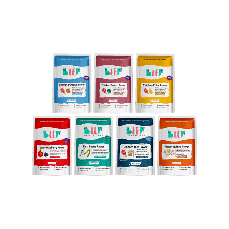 BLEP World Natural Dog Food - 7 x 100 g