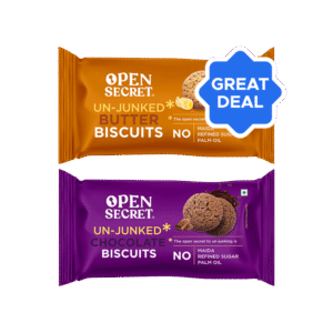 Open Secret Un-junked Butter Biscuit + Open Secret Un-junked Chocolate Biscuit Combo