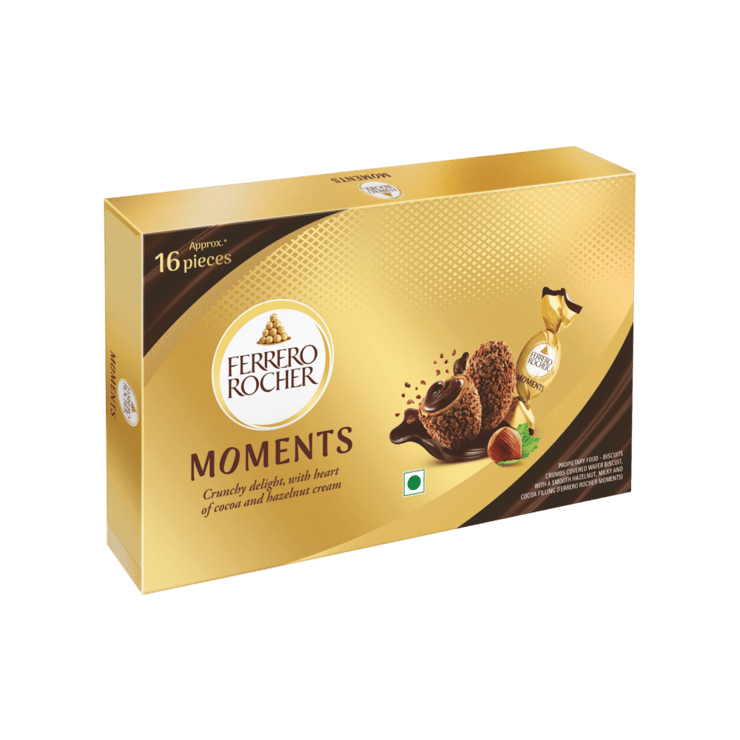 Ferrero Rocher Moments Chocolate Gift Pack (16 pieces) - 92.8 g